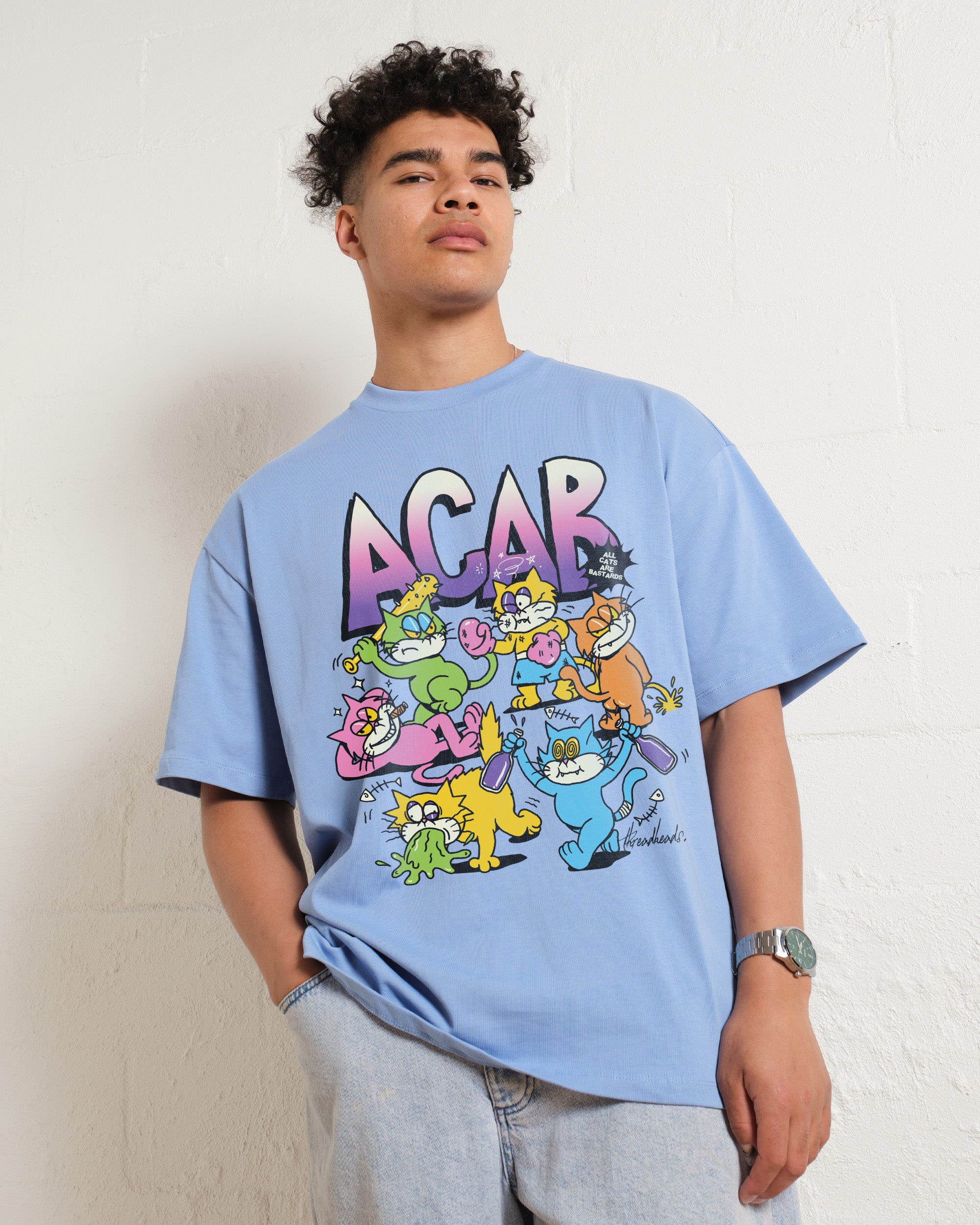 ACAB Oversized Graphic Tee Unisex 100% Combed Cotton Heavyweight 275gsm