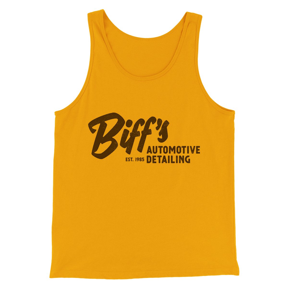 Biff's Auto Detailing Funny Movie Unisex Tank Top - Combed Ring-Spun Cotton