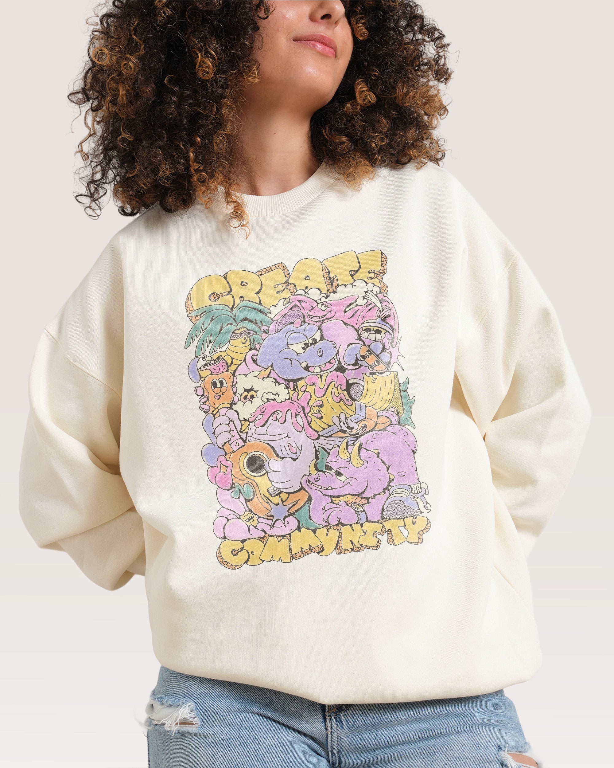 Create Community Unisex Sweatshirt 80% Cotton 340gsm Graphic Print