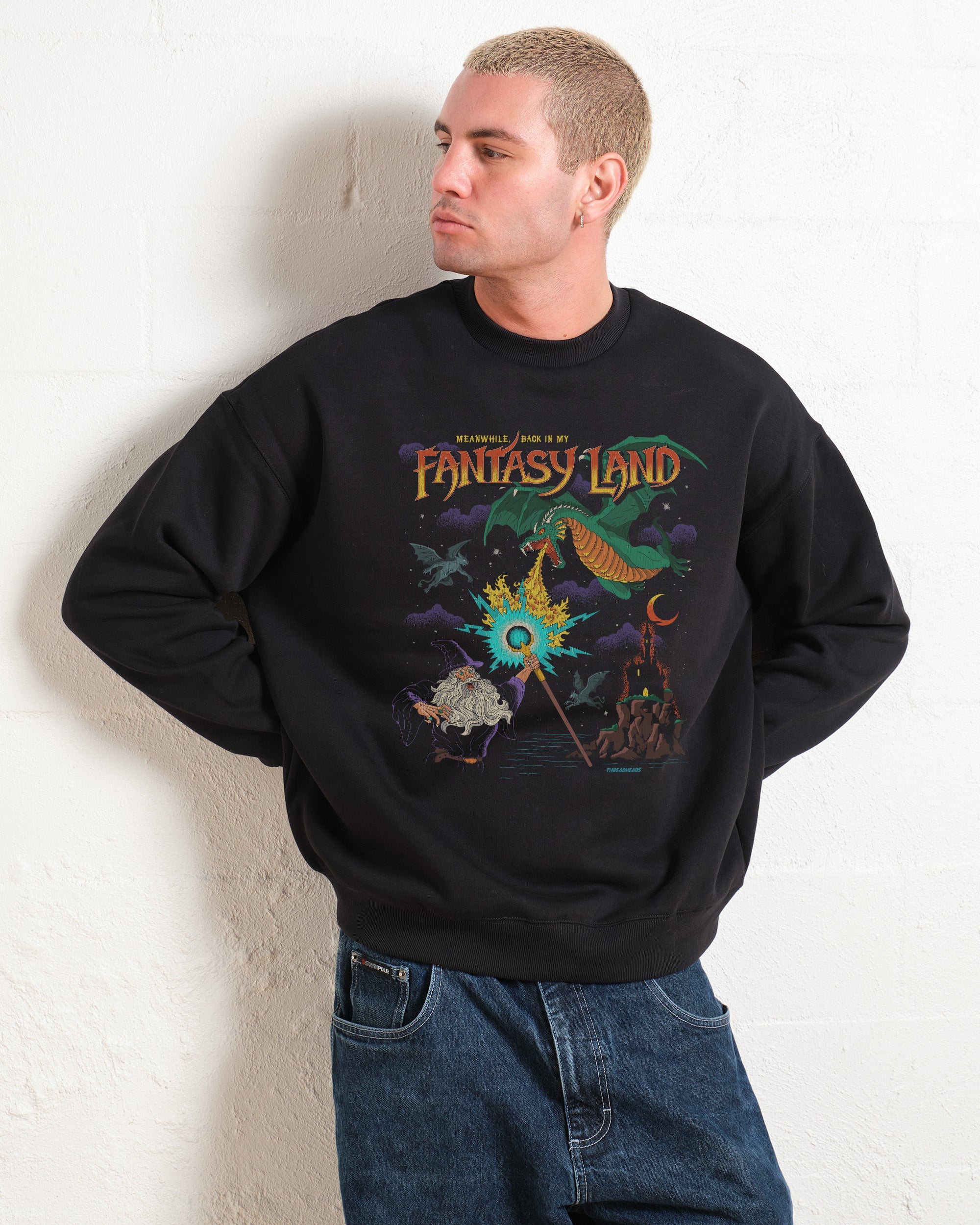 In My Fantasy Land Unisex Graphic Sweatshirt 80% Cotton 340gsm