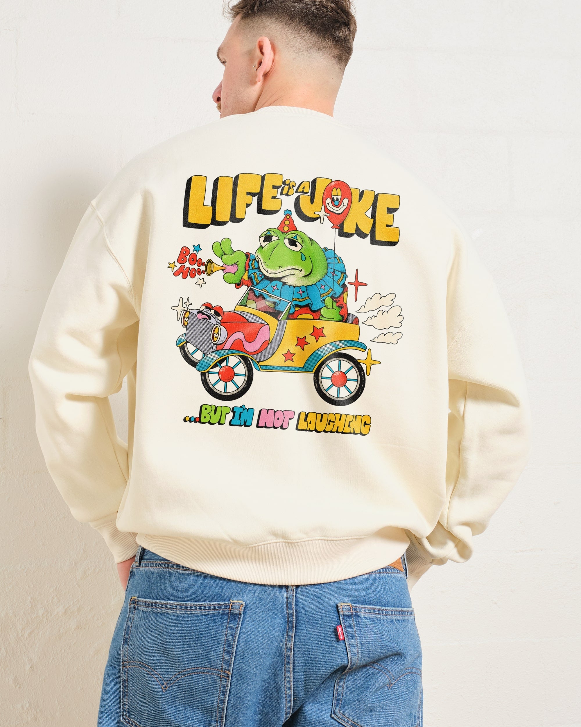 Life is a Joke Unisex Graphic Sweatshirt - Threadheads 80% Cotton 340gsm