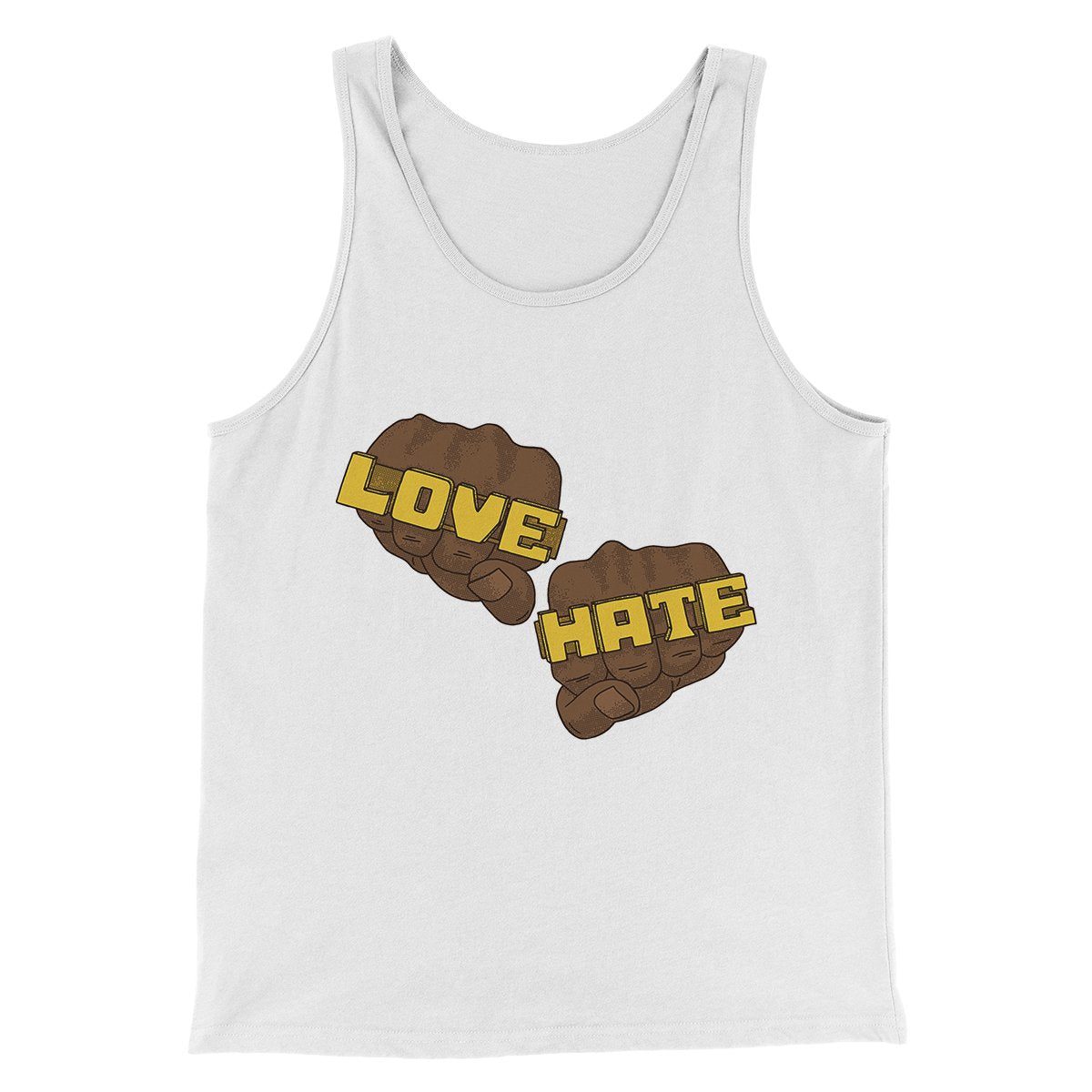 Love Hate Funny Movie Unisex Tank Top - Combed Ring-Spun Cotton