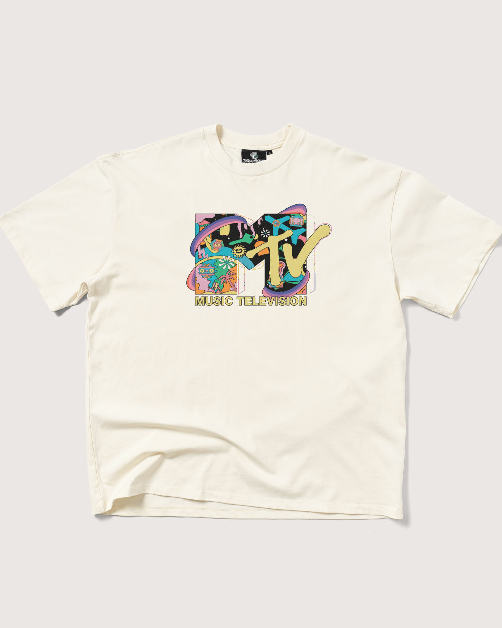 LSD MTV Logo Oversized T-Shirt Unisex 90s Boxy Fit 100% Combed Cotton Heavyweight