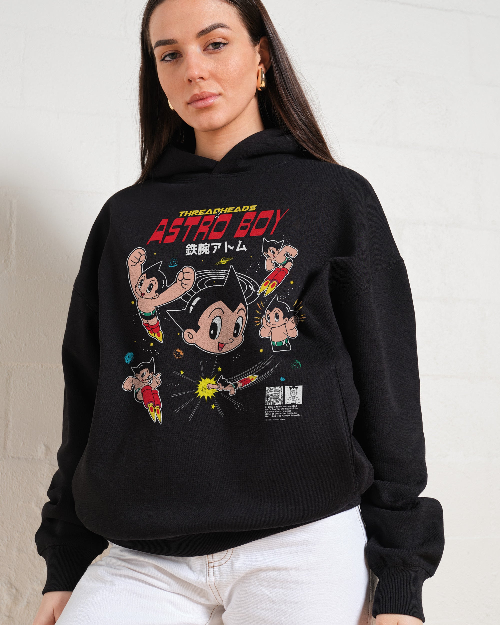 Multi Astro Boy Unisex Hoodie - 90s Boxy Fit, 340gsm Cotton Poly Blend