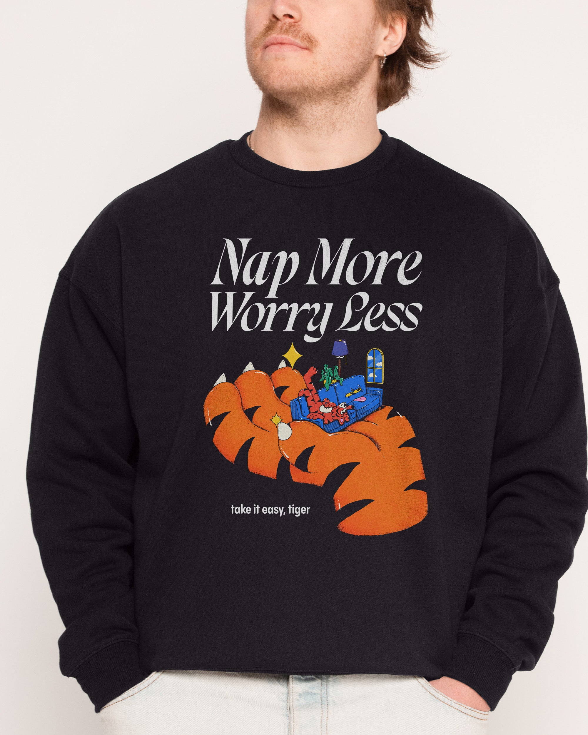 Nap More Unisex Graphic Sweatshirt 340gsm Cotton Polyester Blend