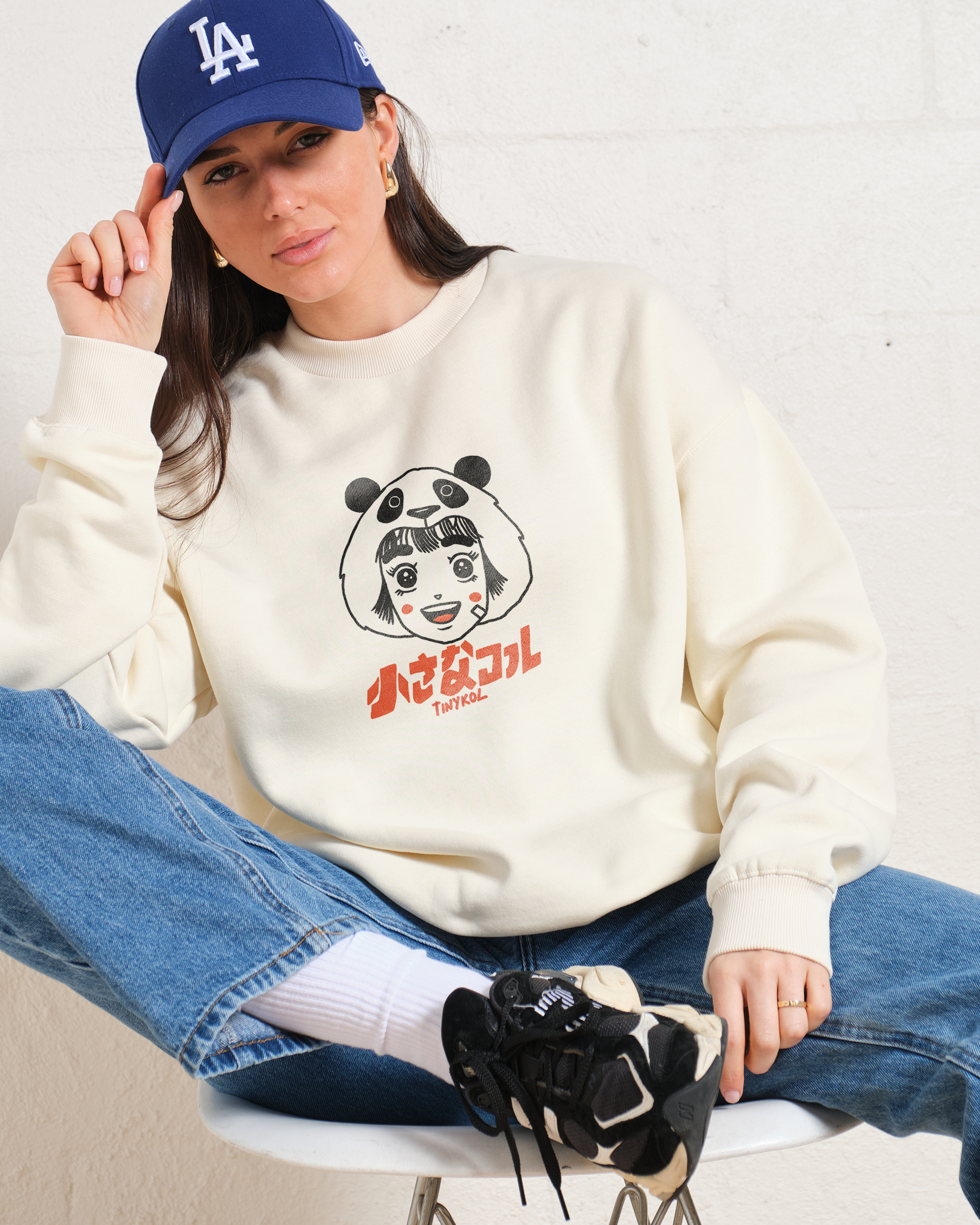 Panda Graphic Sweatshirt Unisex Thick 340gsm Cotton Polyester Blend