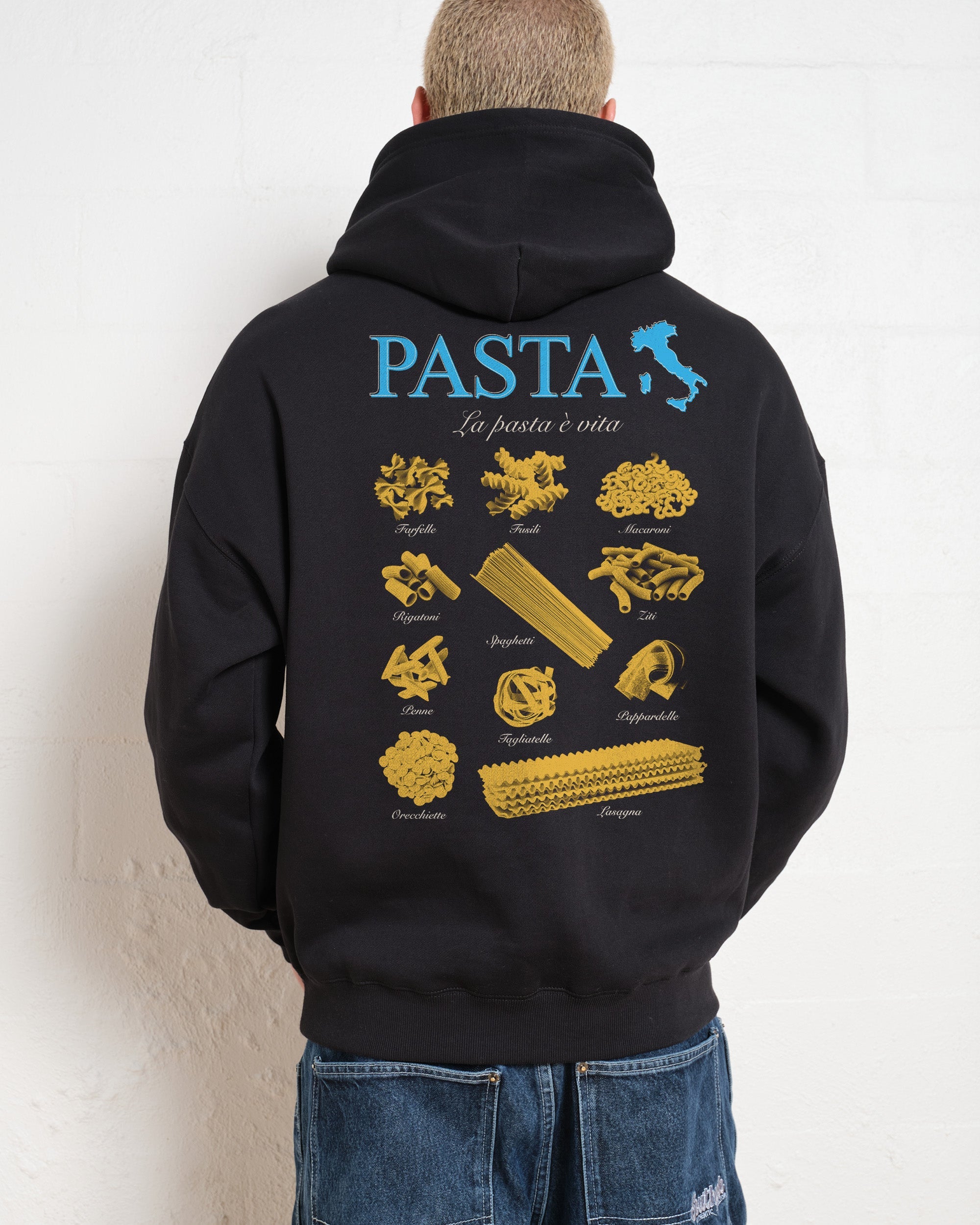 Pasta Is Life Unisex Hoodie - 90s Boxy Fit, 340gsm Cotton Polyester Blend