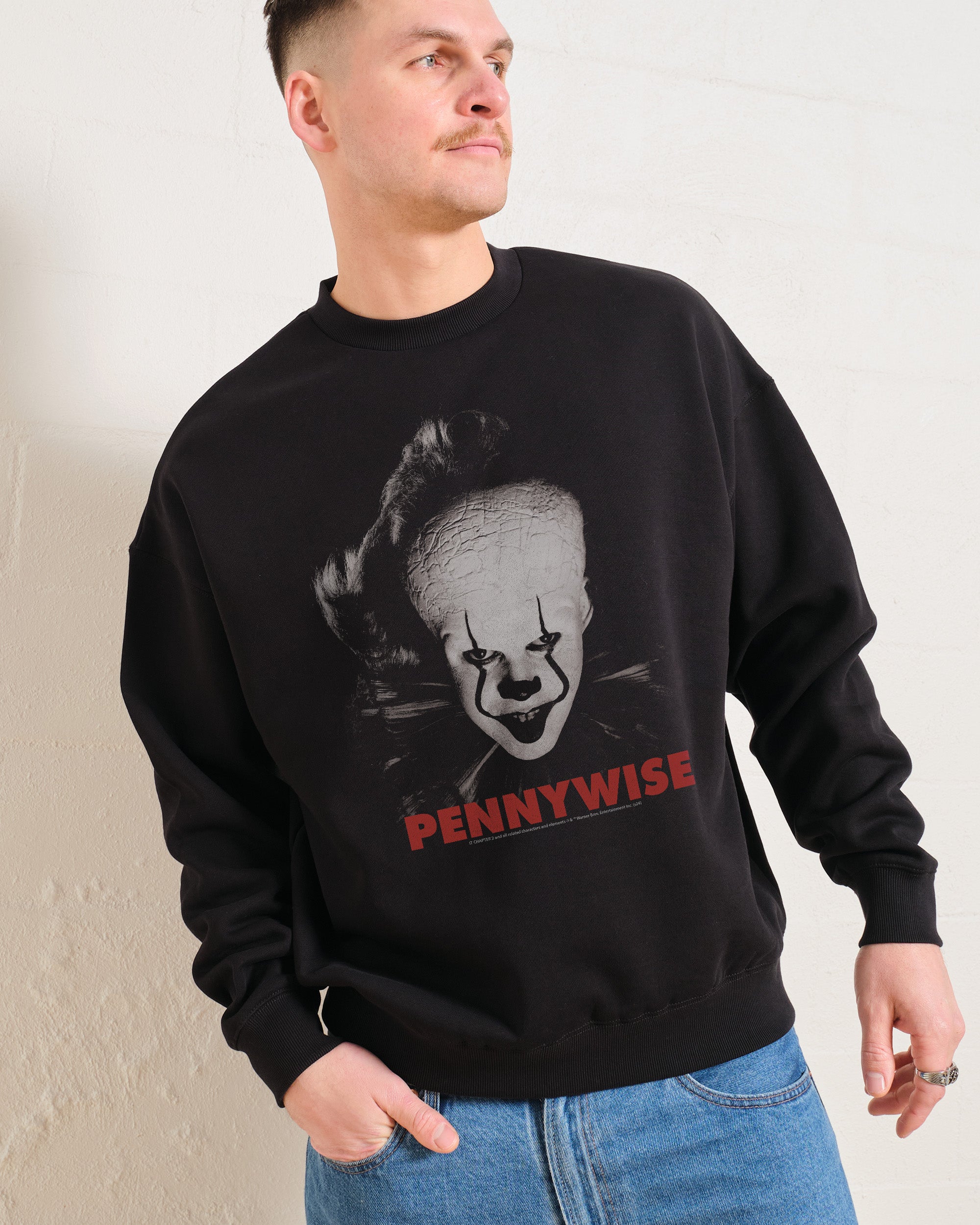 Pennywise IT Collab Unisex Sweatshirt 340gsm Cotton Polyester Blend