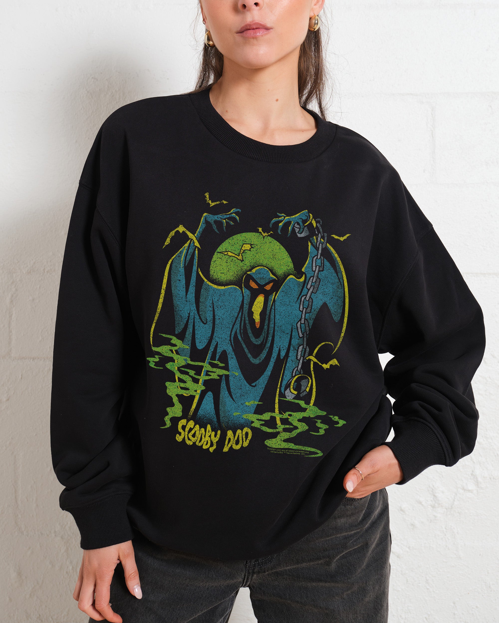 Scooby-Doo Green Ghost Unisex Sweatshirt 80% Cotton Premium 340gsm