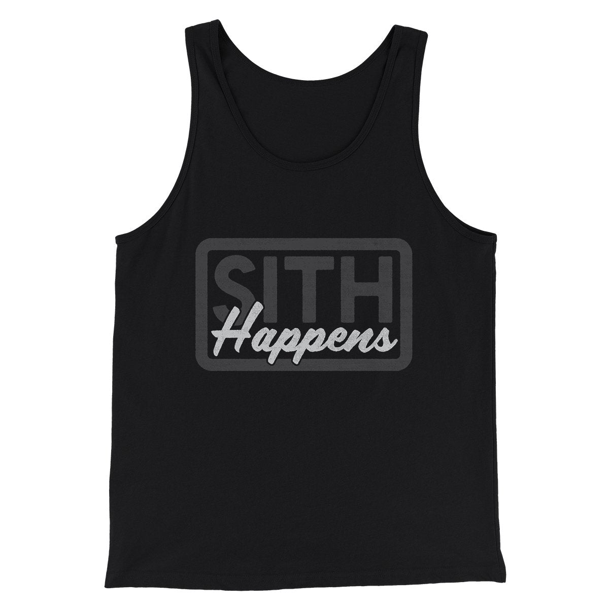 Sith Happens Funny Star Wars Unisex Tank Top - Combed Ring-Spun Cotton