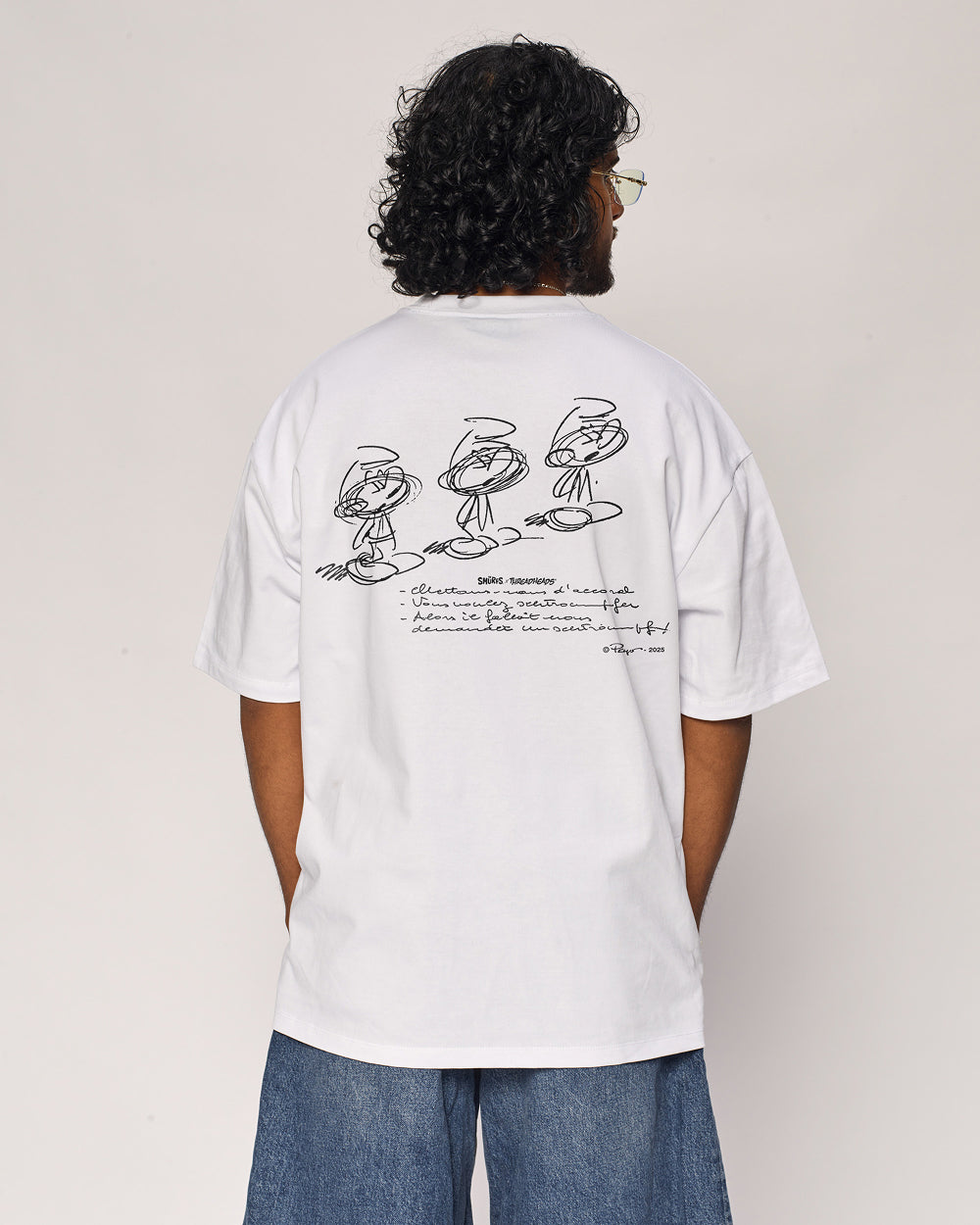 Smurfs 'Should of Asked for a Smurf' Oversized Graphic T-Shirt Unisex 100% Cotton Heavyweight