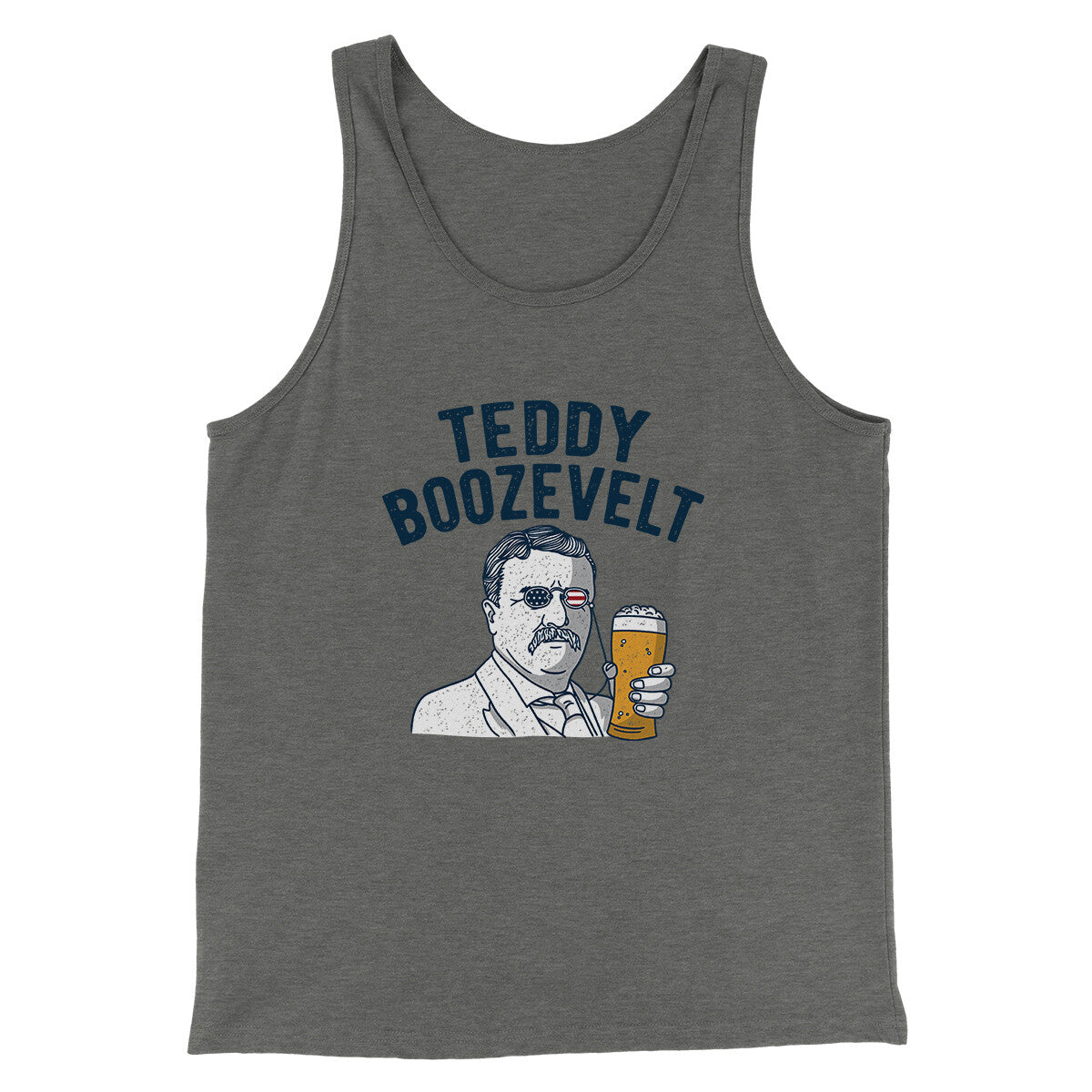 Teddy Boozevelt Unisex Tank Top - Combed Ring-Spun Cotton Modern Fit