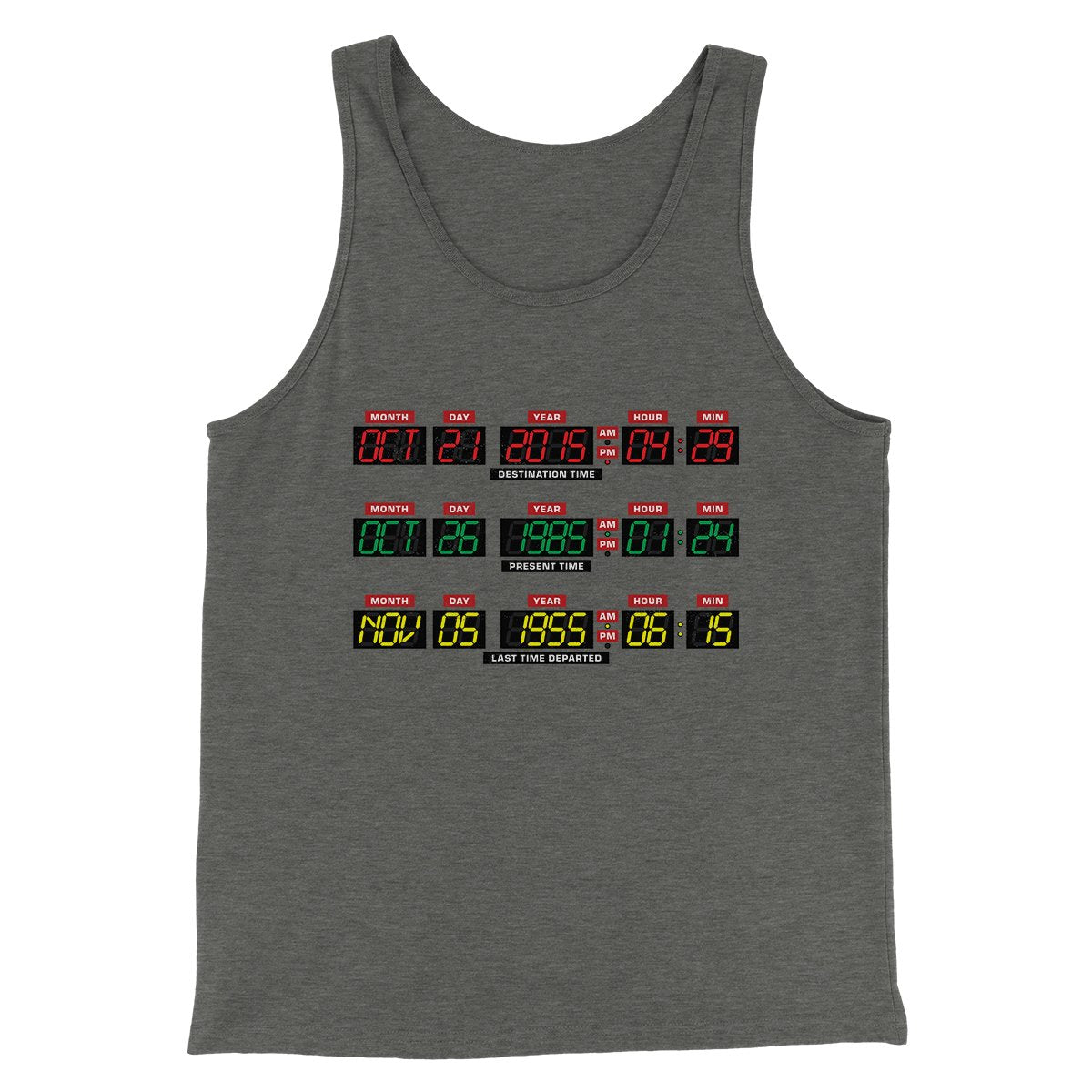 Time Machine Dashboard Funny Movie Unisex Tank Top